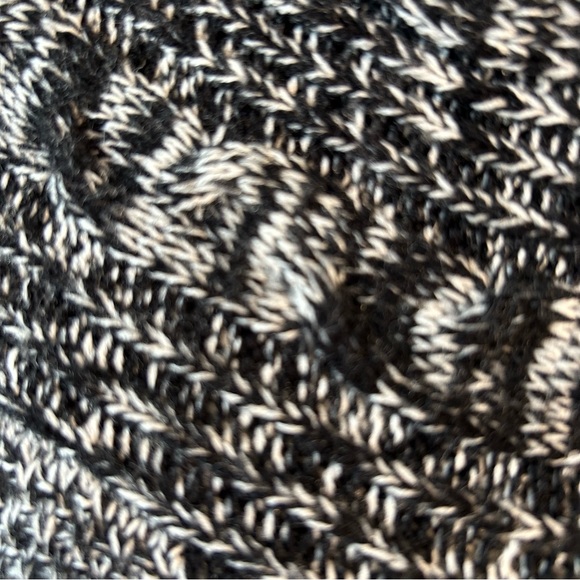 NWT Croft & Barrow black white gray knit sweater Size XL - Picture 5 of 12